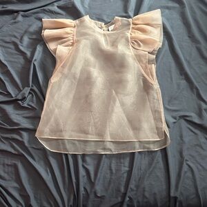 Jonathan Simkhai Sheer Blouse with no cami